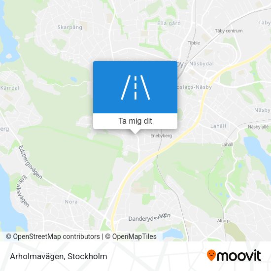 Arholmavägen karta