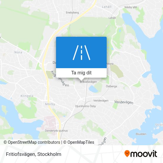 Fritiofsvägen karta