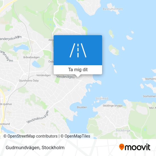 Gudmundvägen karta