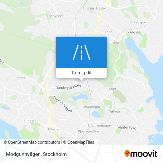 Modgunnvägen karta