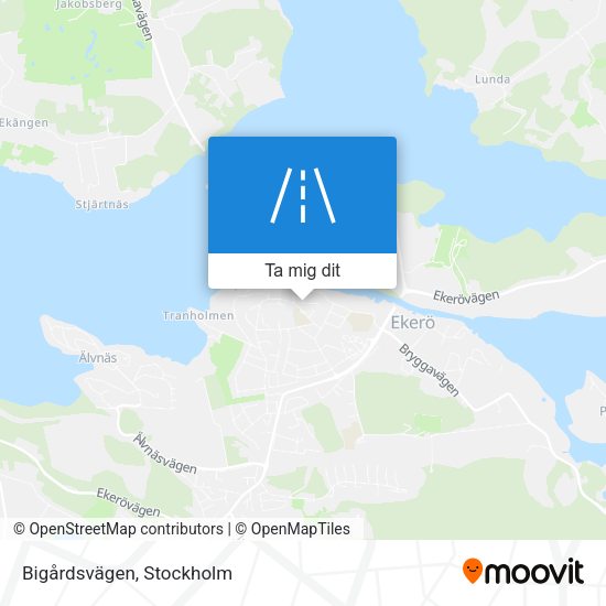Bigårdsvägen karta