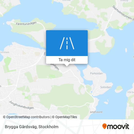 Brygga Gårdsväg karta