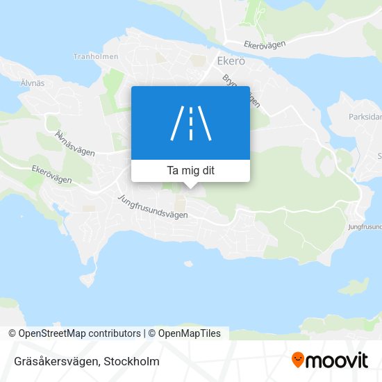 Gräsåkersvägen karta