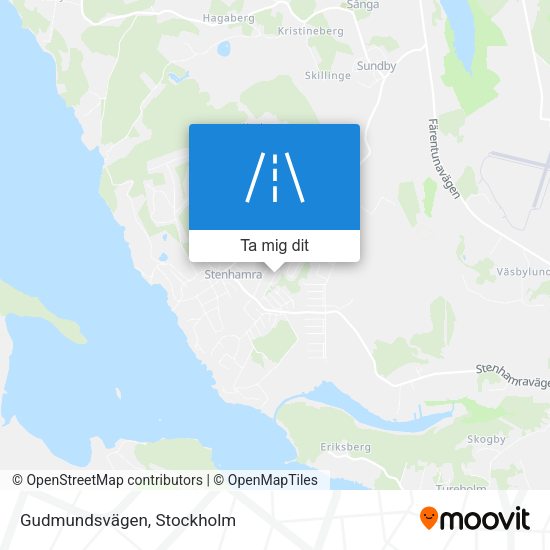 Gudmundsvägen karta