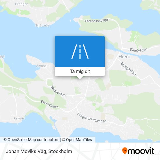 Johan Moviks Väg karta