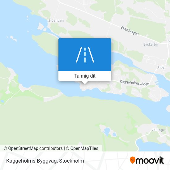Kaggeholms Byggväg karta