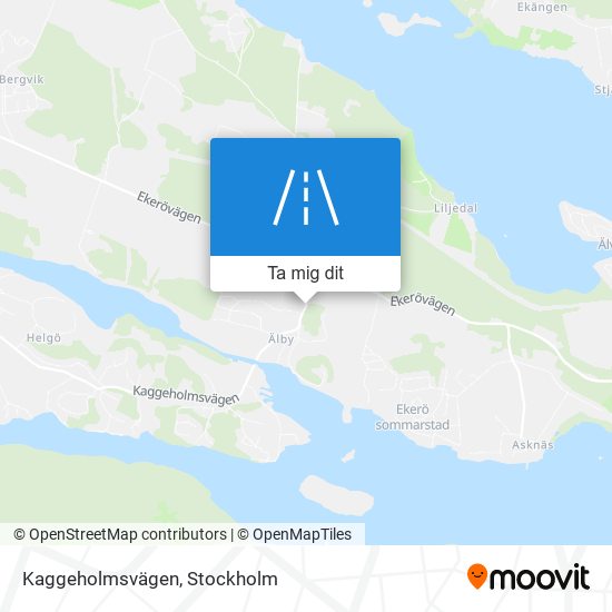 Kaggeholmsvägen karta