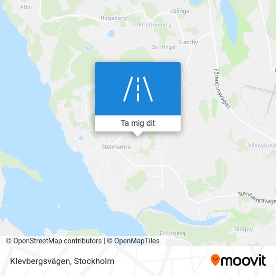 Klevbergsvägen karta