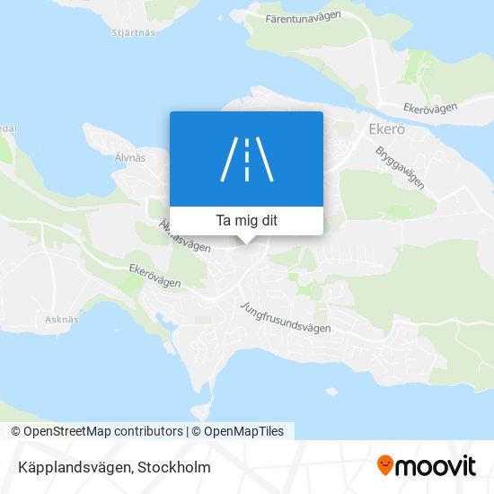 Käpplandsvägen karta