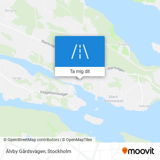 Älvby Gårdsvägen karta