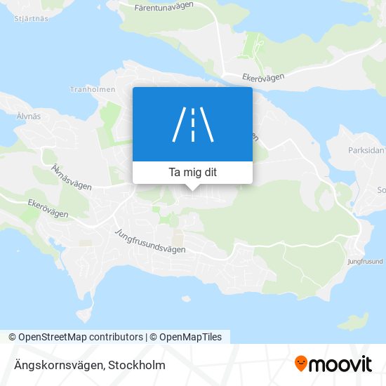 Ängskornsvägen karta