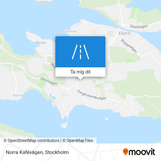 Norra Kafévägen karta