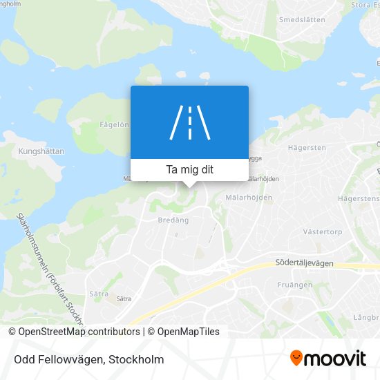 Odd Fellowvägen karta