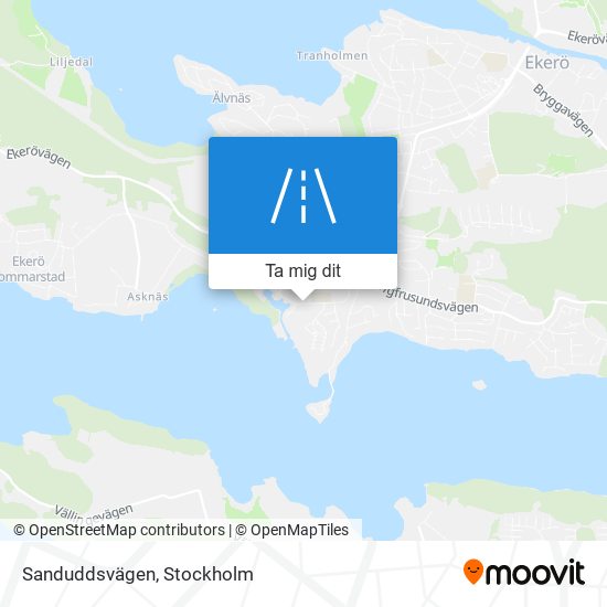 Sanduddsvägen karta