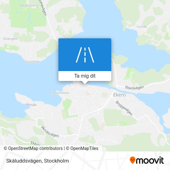 Skäluddsvägen karta