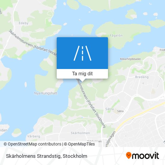 Skärholmens Strandstig karta