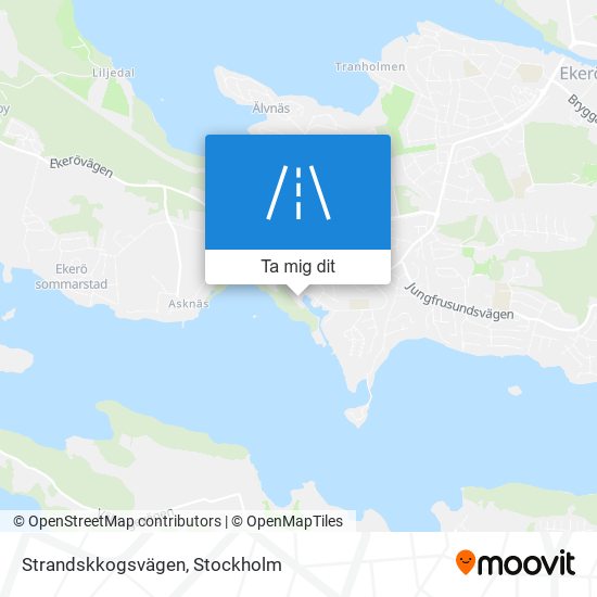 Strandskkogsvägen karta