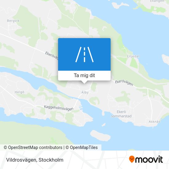 Vildrosvägen karta