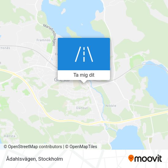 Ådahlsvägen karta