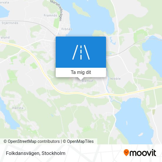 Folkdansvägen karta