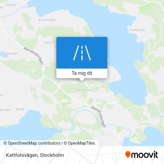 Kattfotsvägen karta
