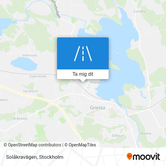 Solåkravägen karta