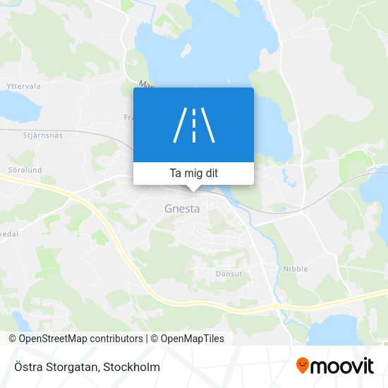 Östra Storgatan karta