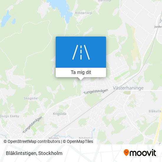 Blåklintstigen karta