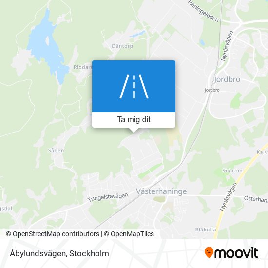 Åbylundsvägen karta