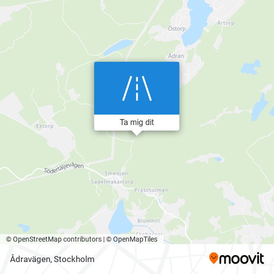 Ådravägen karta