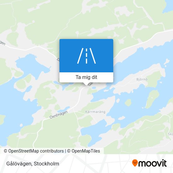 Gålövägen karta