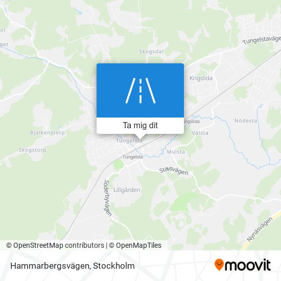 Hammarbergsvägen karta