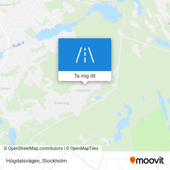 Högdalsvägen karta