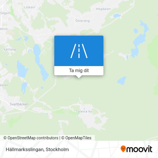 Hällmarksslingan karta