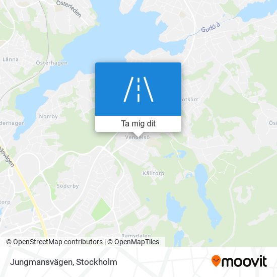 Jungmansvägen karta