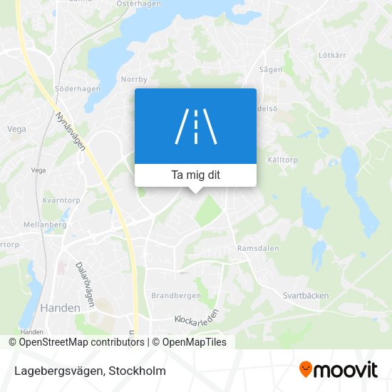 Lagebergsvägen karta