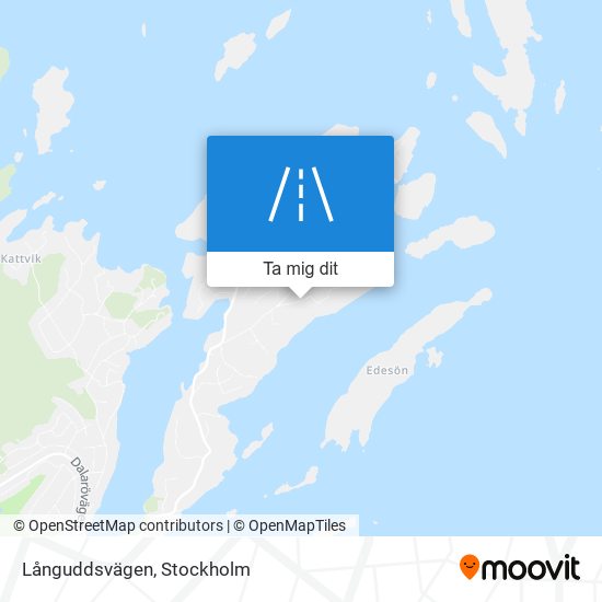 Långuddsvägen karta