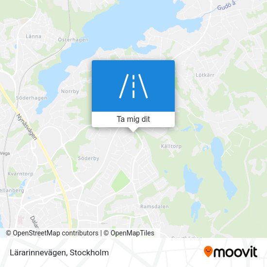 Lärarinnevägen karta