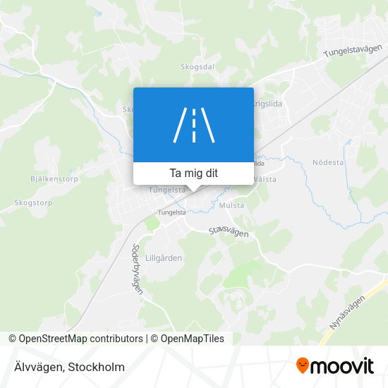 Älvvägen karta