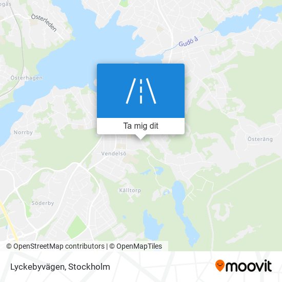 Lyckebyvägen karta