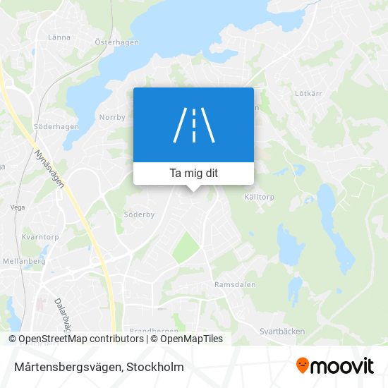 Mårtensbergsvägen karta