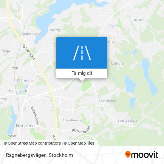 Ragnebergsvägen karta