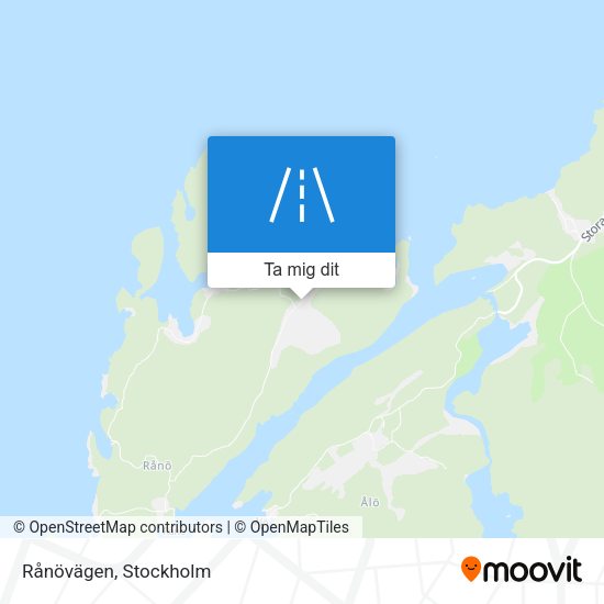 Rånövägen karta