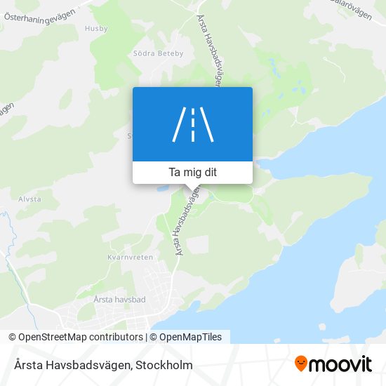 Årsta Havsbadsvägen karta