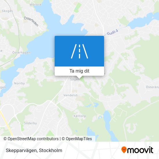 Skepparvägen karta