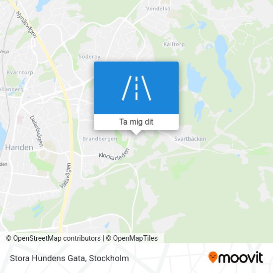 Stora Hundens Gata karta