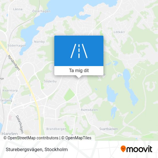 Sturebergsvägen karta