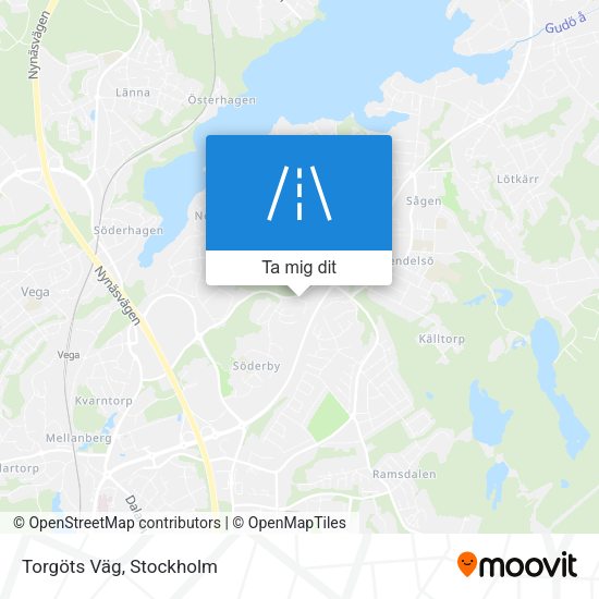 Torgöts Väg karta