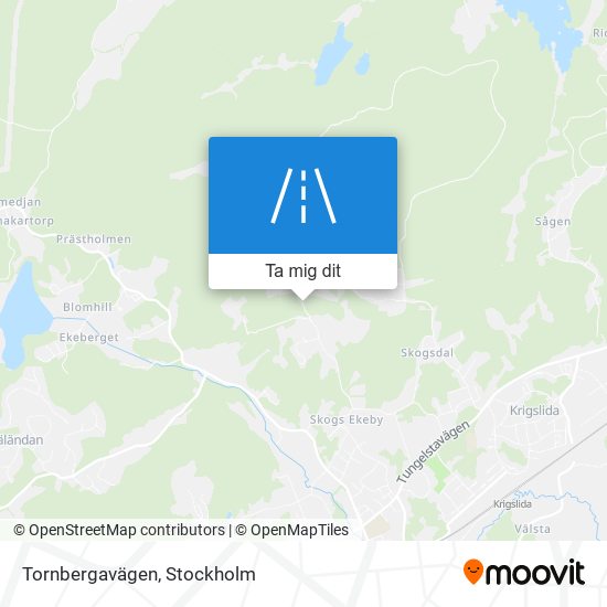 Tornbergavägen karta