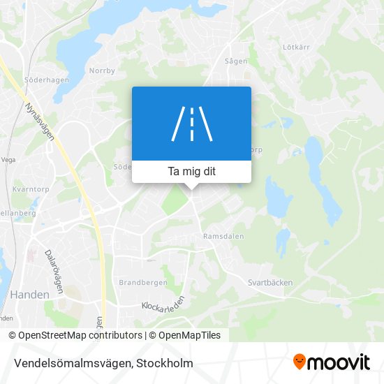 Vendelsömalmsvägen karta